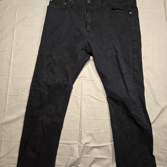 Levi's Other - Levis 513 Jeans Mens 36x29 Black Dark Wash Slim Straight Stretch Denim Pants